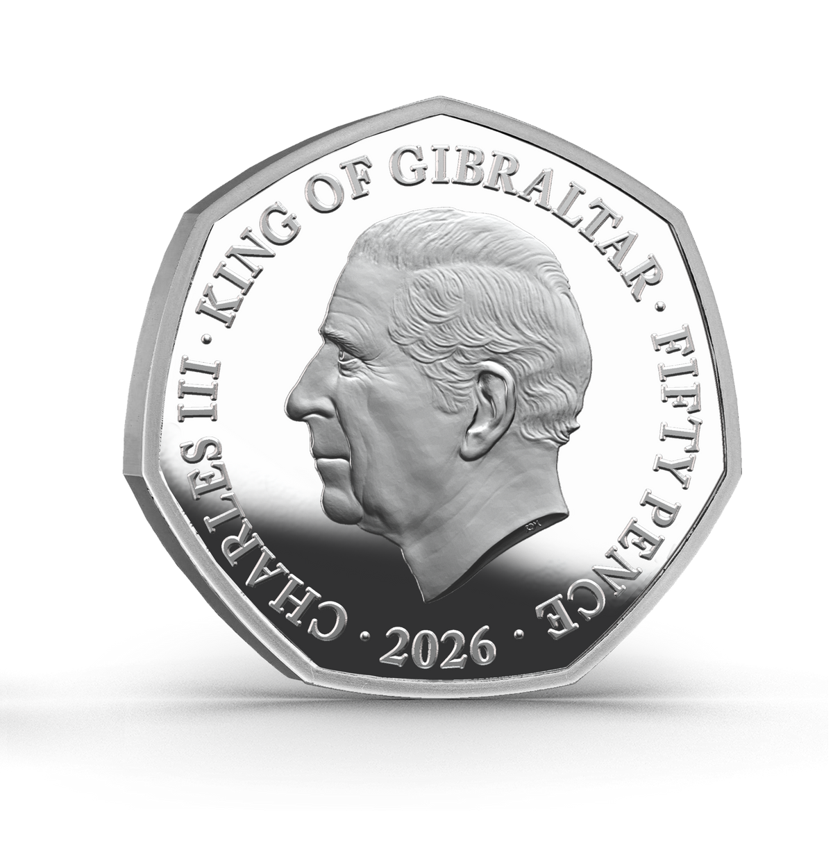 2026 Gibraltar Merry Christmas Colorized 50p 8g CN Coin in Card