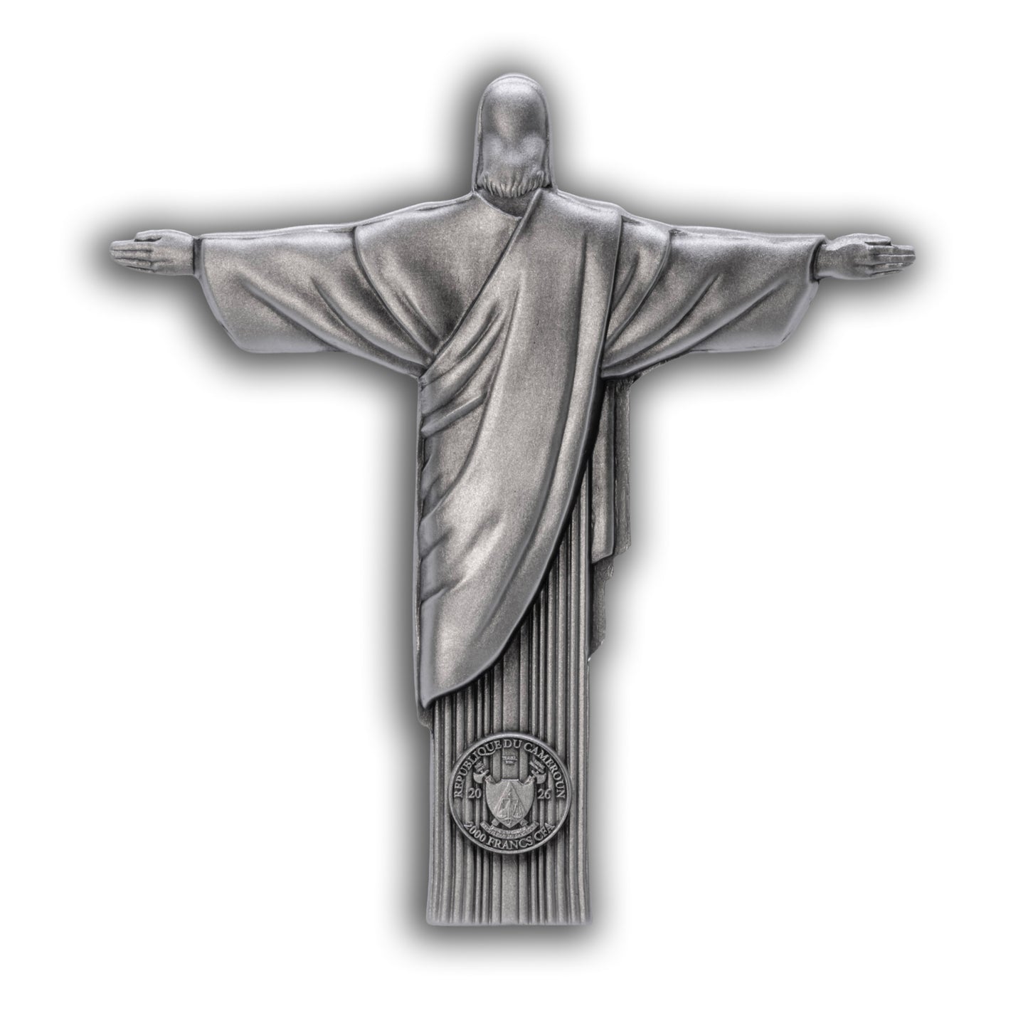 2026 Cameroon Christ the Redeemer 2 oz Silver Coin (06/26)