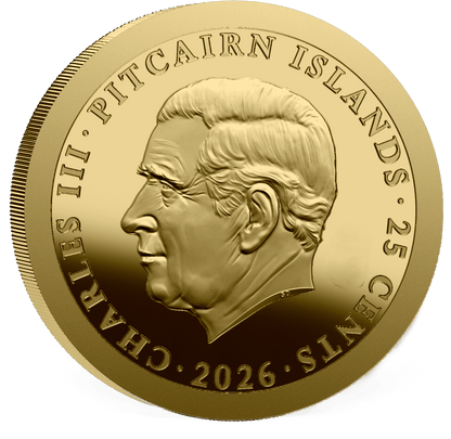 2026 Pitcairn Islands Ocean Wonders Hammerhead Shark 0.5g Gold Coin