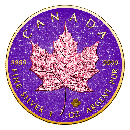 2026 Canada Maple Leaf Royal Amethyst Edition 1 oz Silver Coin (06/29)