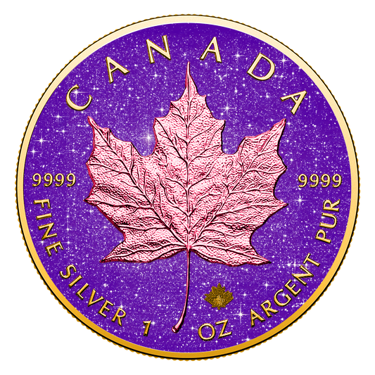 2026 Canada Maple Leaf Royal Amethyst Edition 1 oz Silver Coin (06/29)