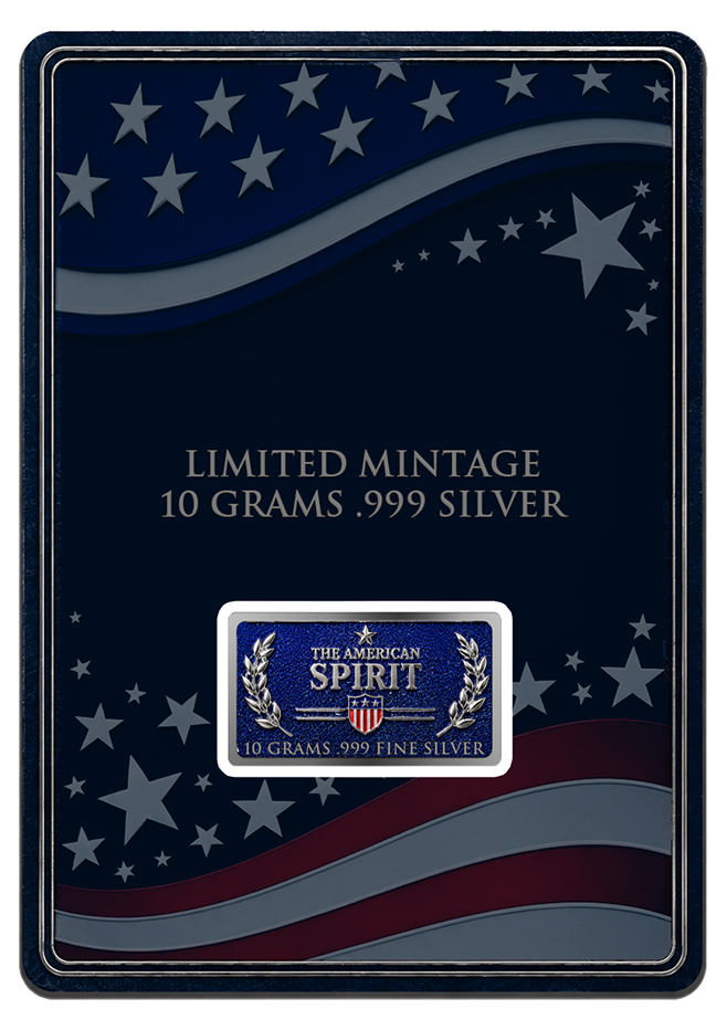 New Series! Liberty Diamond Dust 10g Silver Bar in Card (07/31)