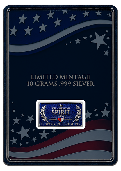 New Series! Liberty Diamond Dust 10g Silver Bar in Card (07/31)