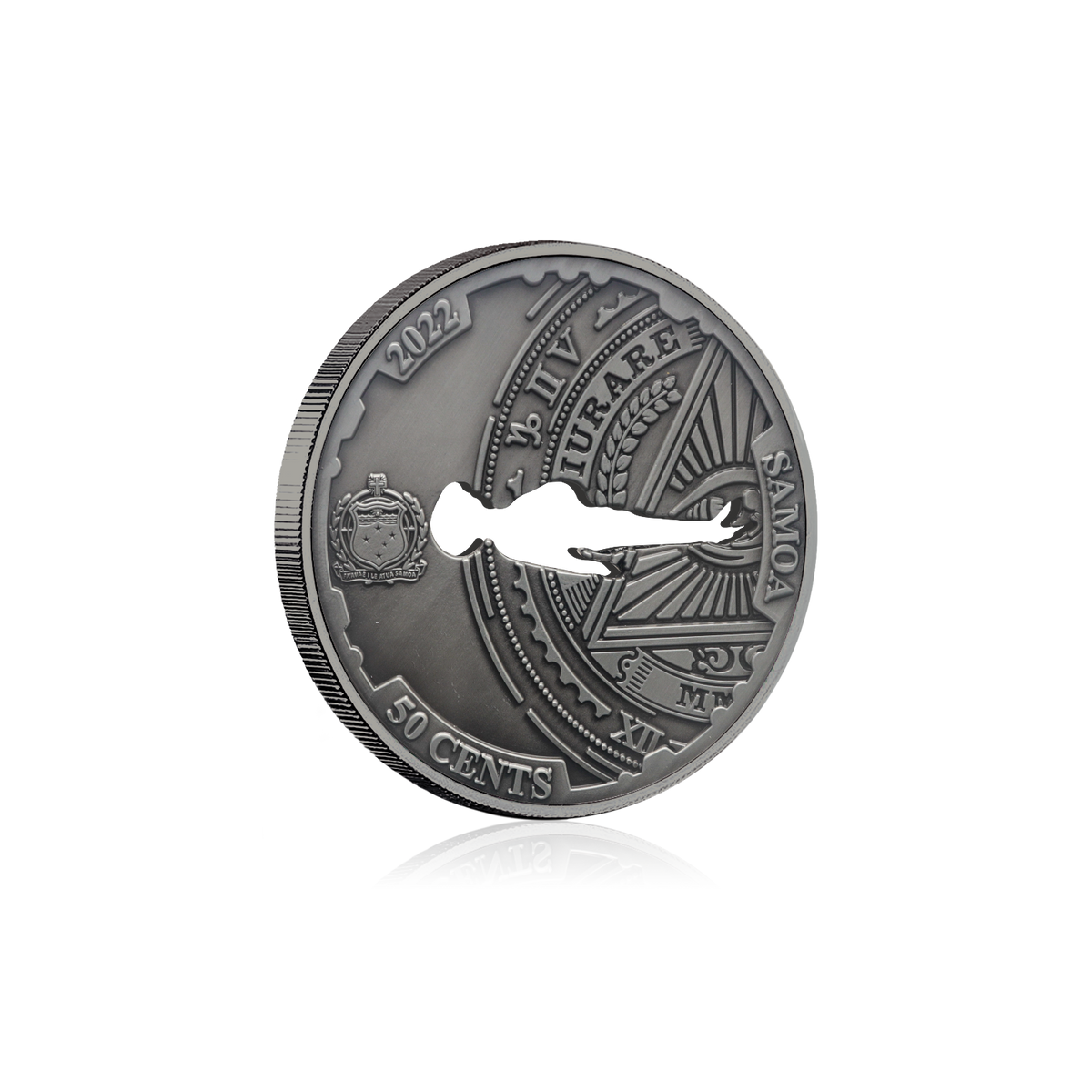 2022 Samoa Conspiracy Collection - Roswell Cut-Out CN Coin in Card