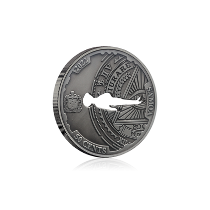 2022 Samoa Conspiracy Collection - Roswell Cut-Out CN Coin in Card
