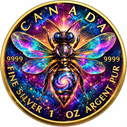 2026 Canada Maple Leaf Galactic Bee Edition 1 oz Silver Coin