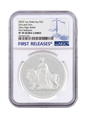 In Stock! 2025 Alderney Una & the Lion UHR Proof 1 oz Silver Coin NGC PF 70 UCAM FR