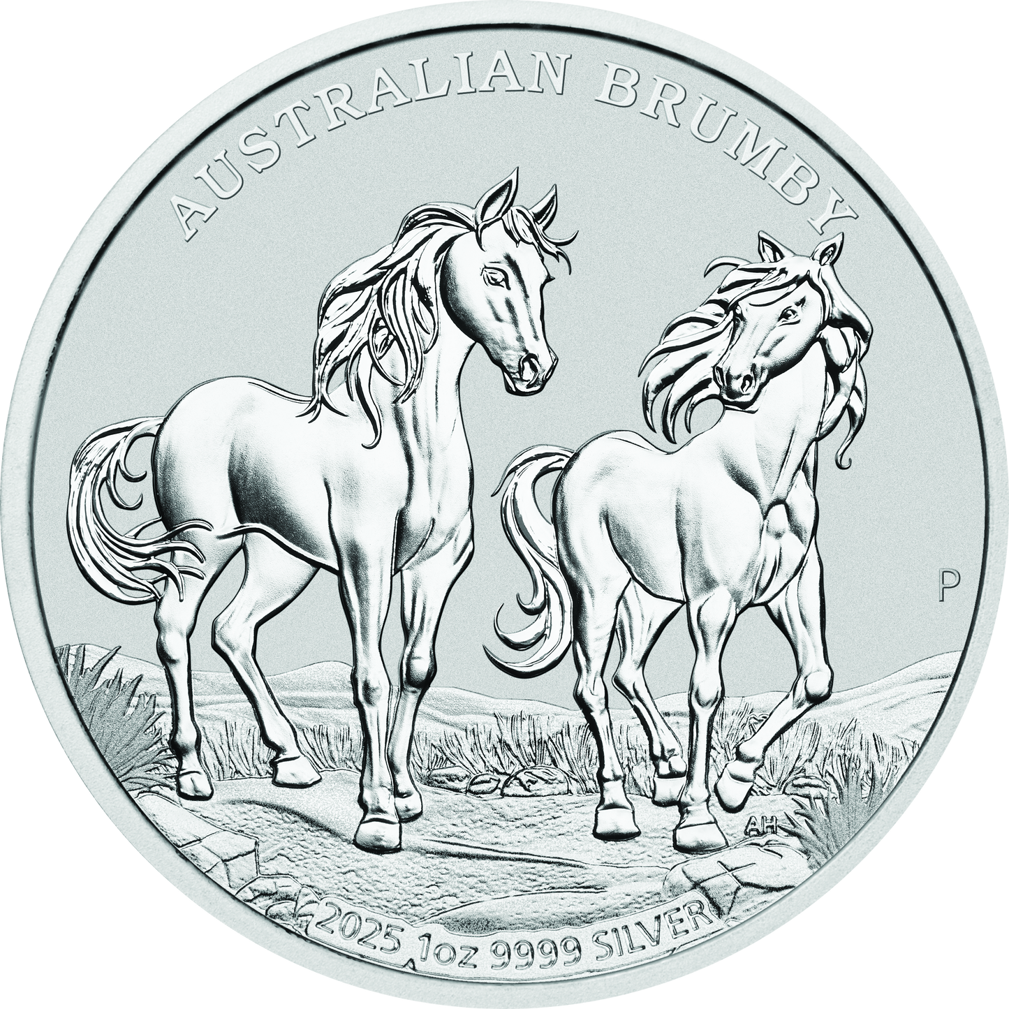 In Stock! 2025 Australia Brumby Horse BU 1 oz Silver Coin (08/01) - Options: Original Mint Packaging