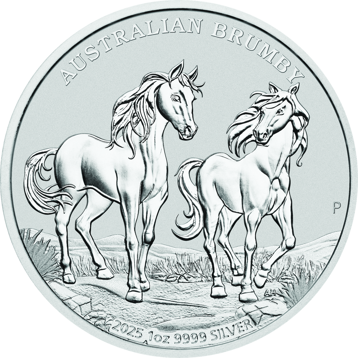 In Stock! 2025 Australia Brumby Horse BU 1 oz Silver Coin (08/01) - Options: Original Mint Packaging
