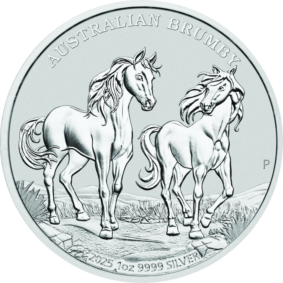 In Stock! 2025 Australia Brumby Horse BU 1 oz Silver Coin (08/01) - Options: Original Mint Packaging