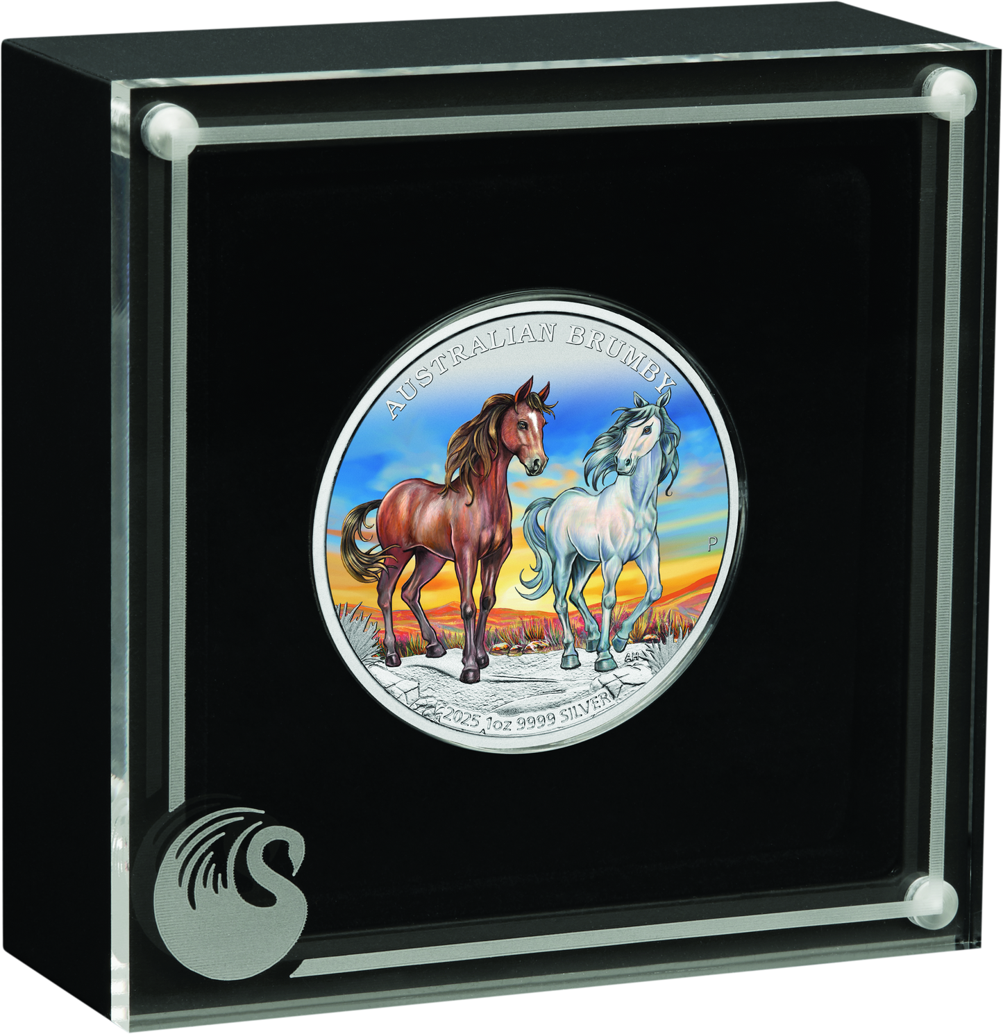 In Stock! 2025 Australia Brumby Horse Colorized 1 oz Silver Coin (08/01)