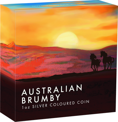 In Stock! 2025 Australia Brumby Horse Colorized 1 oz Silver Coin (08/01)