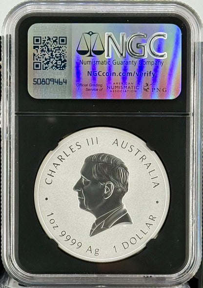 In Stock! 2025 Australia Lunar Snake Colorized 1 oz Silver Coin NGC MS 70