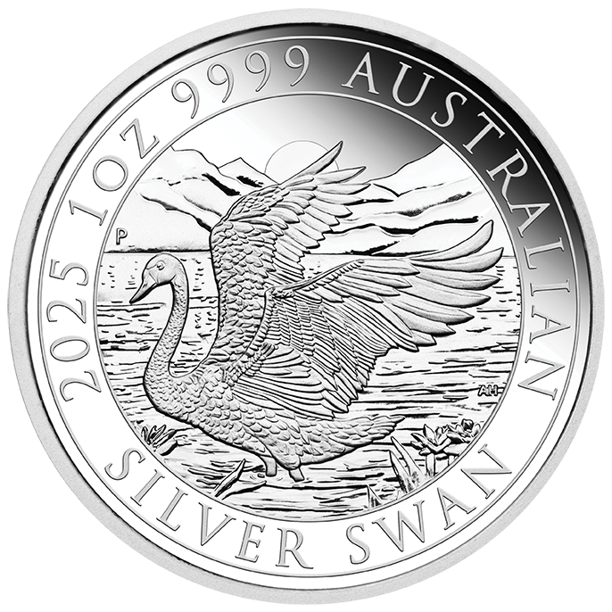 In Stock! 2025 Australia Swan Proof Perth ANDA Show 1 oz Silver Coin (05/20)