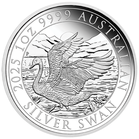In Stock! 2025 Australia Swan Proof Perth ANDA Show 1 oz Silver Coin (05/20)
