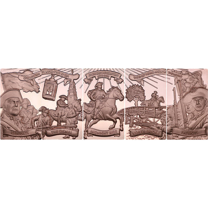 2026 Liberia American Revolution - Midnight Ride 1.776 oz Copper 5-Coin Set (06/19)