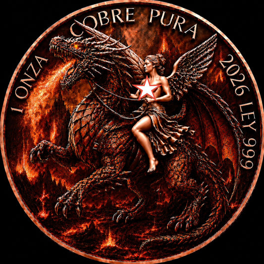 Fire Dragon Libertad Tribute 1 oz Copper (06/08)