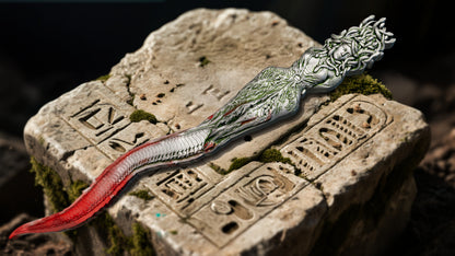 In Stock! 2025 Cameroon Medusa Dagger 2 oz Silver Coin - Finish: Antiqued