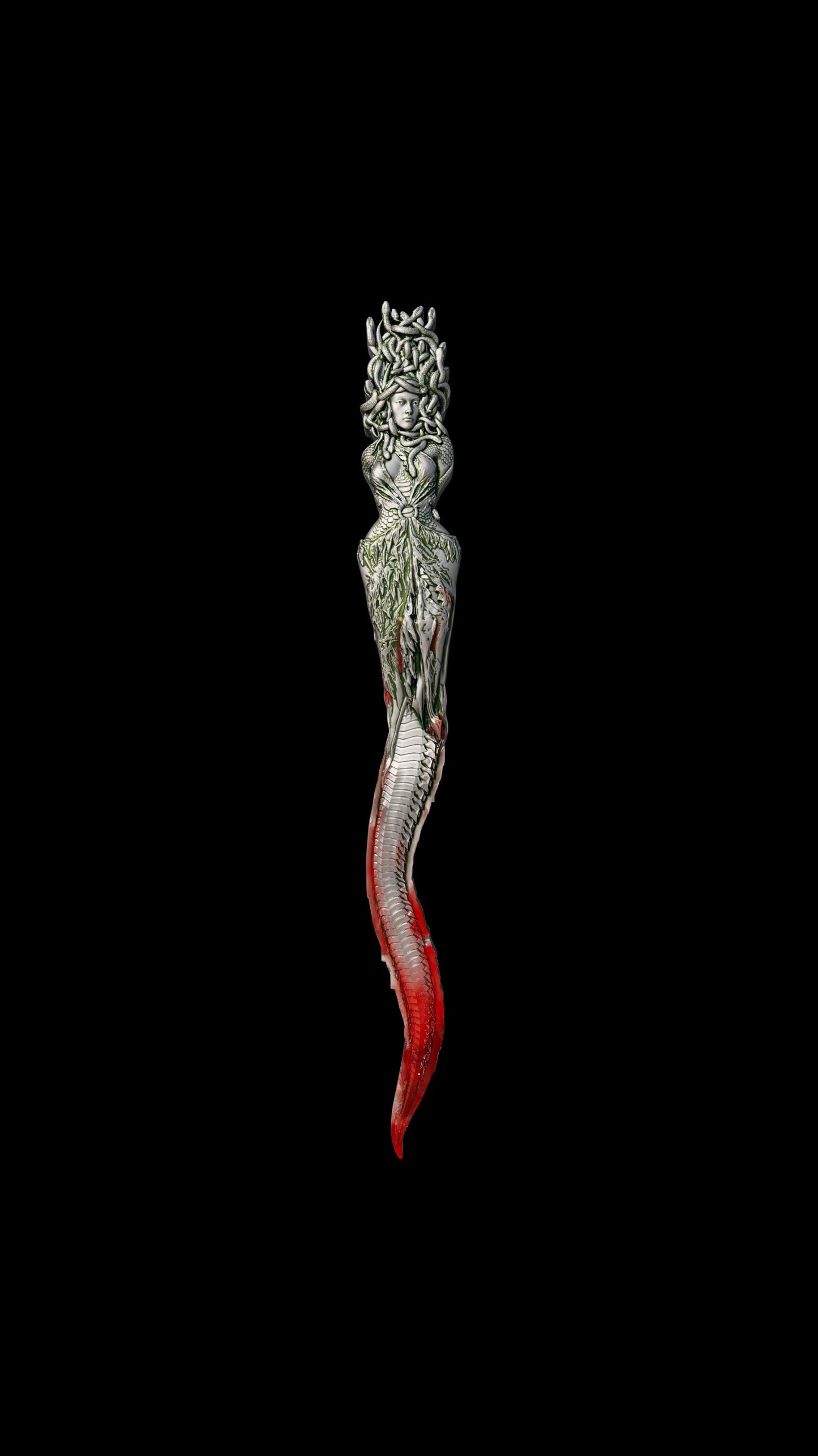 In Stock! 2025 Cameroon Medusa Dagger 2 oz Silver Coin - Finish: Antiqued