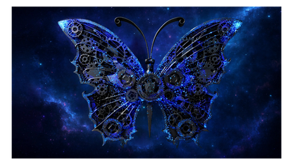 In Stock and Serial #2! 2025 Cameroon Steampunk Mech Butterfly 2 oz Silver Coin - Antique