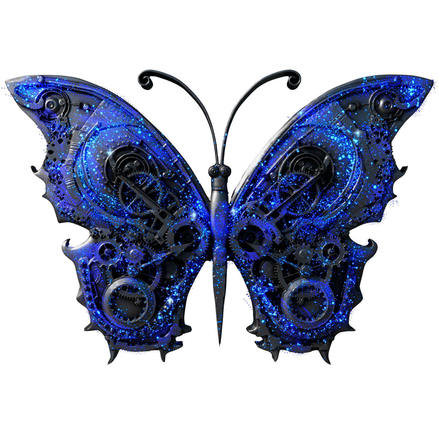 In Stock and Serial #2! 2025 Cameroon Steampunk Mech Butterfly 2 oz Silver Coin - Antique