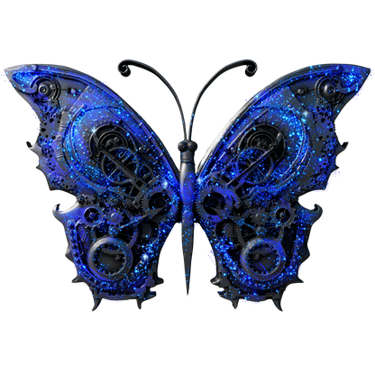 In Stock and Serial #2! 2025 Cameroon Steampunk Mech Butterfly 2 oz Silver Coin - Antique