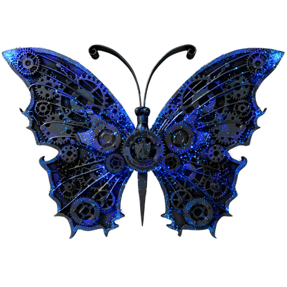 In Stock and Serial #2! 2025 Cameroon Steampunk Mech Butterfly 2 oz Silver Coin - Antique