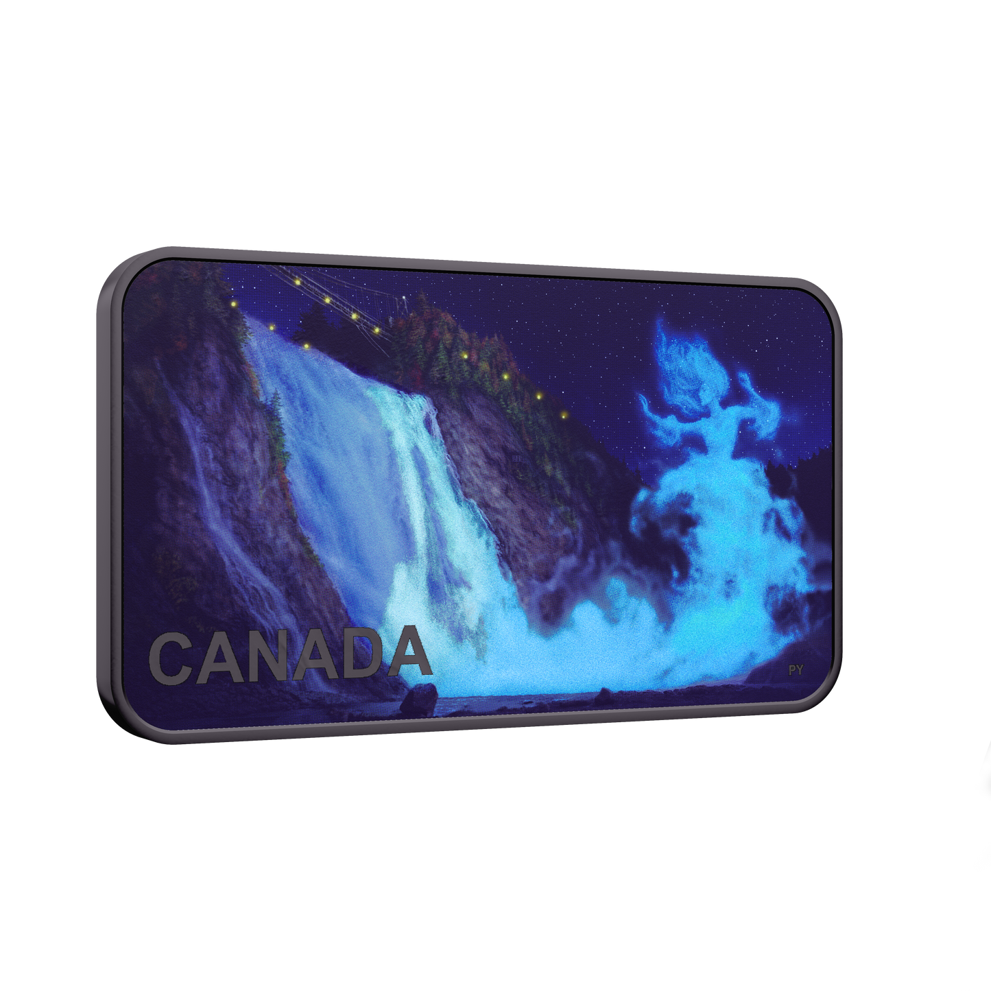In Stock! 2025 Canada Haunted Canada Lady in White 1 oz Silver Coin (OGP) with BLACK LIGHT INCLUDED