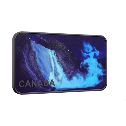 In Stock! 2025 Canada Haunted Canada Lady in White 1 oz Silver Coin (OGP) with BLACK LIGHT INCLUDED