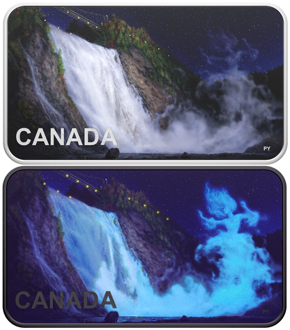 In Stock! 2025 Canada Haunted Canada Lady in White 1 oz Silver Coin (OGP) with BLACK LIGHT INCLUDED