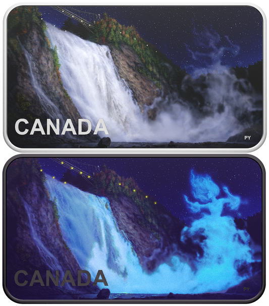 In Stock! 2025 Canada Haunted Canada Lady in White 1 oz Silver Coin (OGP) with BLACK LIGHT INCLUDED