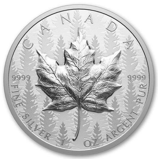 2024 Canada Maple Leaf UHR Pulsating Forest 1 oz Silver Coin