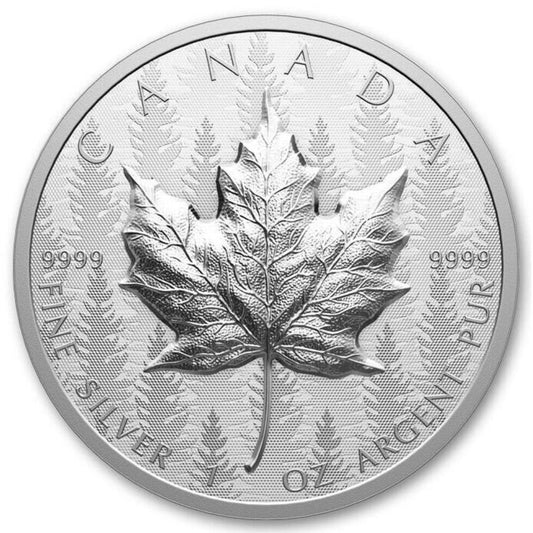 2024 Canada Maple Leaf UHR Pulsating Forest 1 oz Silver Coin