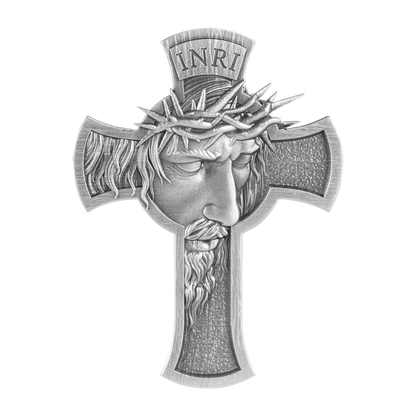 In Stock! 2025 Chad Jesus Cross Shaped 1 oz Silver Coin - Options: Original Mint Packaging