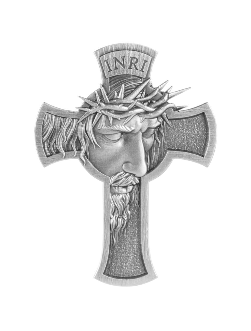 In Stock! 2025 Chad Jesus Cross Shaped 1 oz Silver Coin - Options: Original Mint Packaging