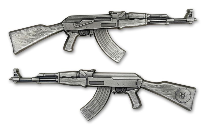 In Stock! 2024 Chad History's Greatest Firearms AK-47 Rifle 2 oz Silver Coin