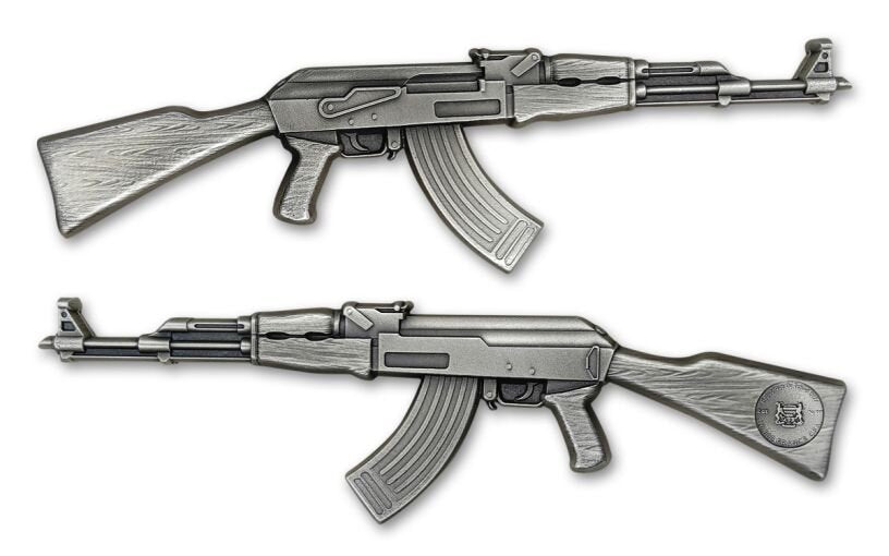 In Stock! 2024 Chad History's Greatest Firearms AK-47 Rifle 2 oz Silver Coin