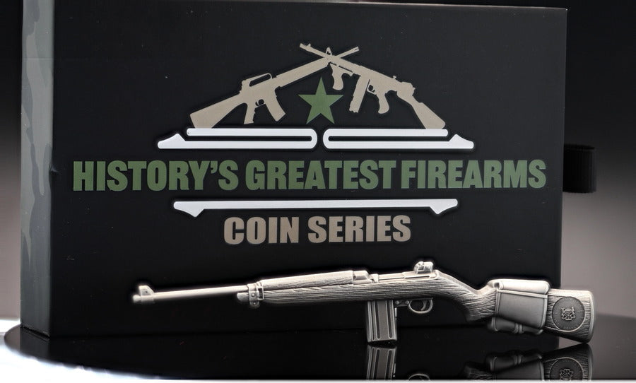 In Stock! 2024 Chad History's Greatest Firearms M1 Carbine Rifle 2 oz Silver Coin