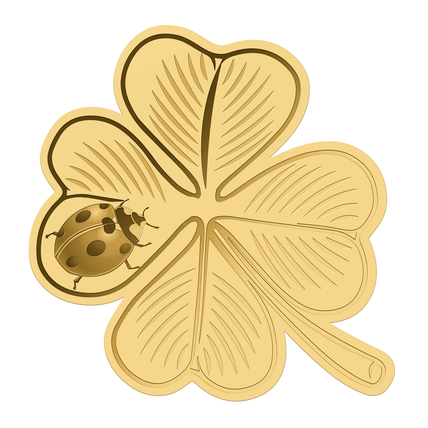 Deal of the Day! In Stock! Chad Clover with Ladybug 1/1000 oz Gold Coin in Box