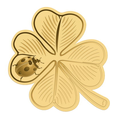 Deal of the Day! In Stock! Chad Clover with Ladybug 1/1000 oz Gold Coin in Box
