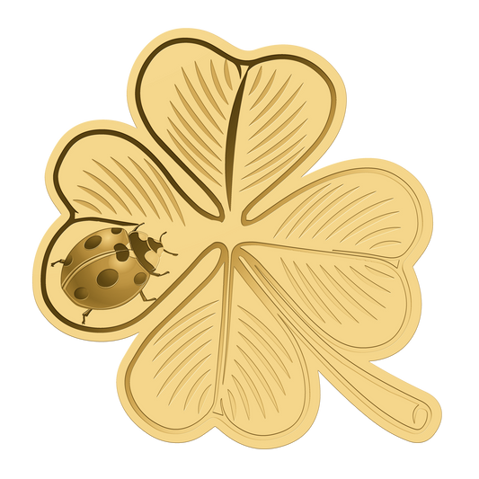 Deal of the Day! In Stock! Chad Clover with Ladybug 1/1000 oz Gold Coin in Box