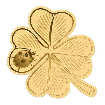 Deal of the Day! In Stock! Chad Clover with Ladybug 1/1000 oz Gold Coin in Box