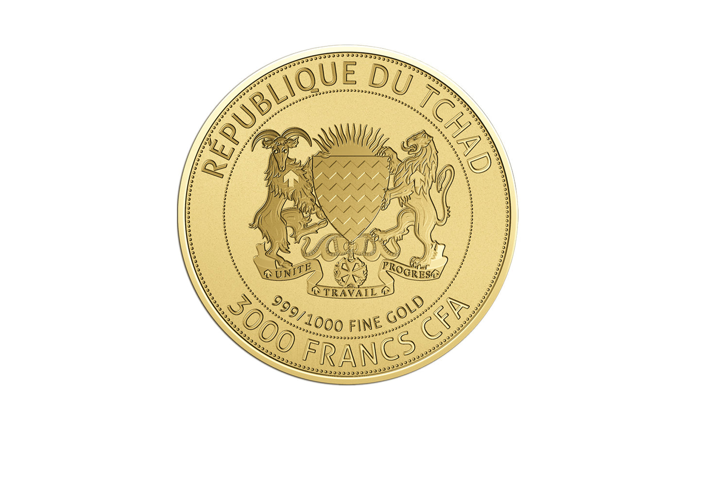 In Stock! Chad Mount Rushmore 1/1000 oz Gold Coin in Card