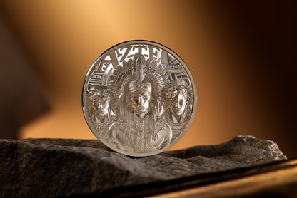 In Stock! 2025 Cook Islands Legends Aztec Empire 1 oz Silver Coin - OMP
