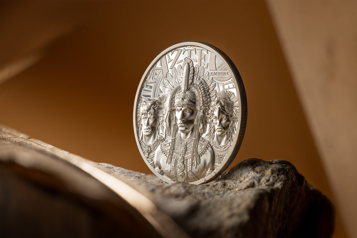 In Stock! 2025 Cook Islands Legends Aztec Empire 1 oz Silver Coin - OMP