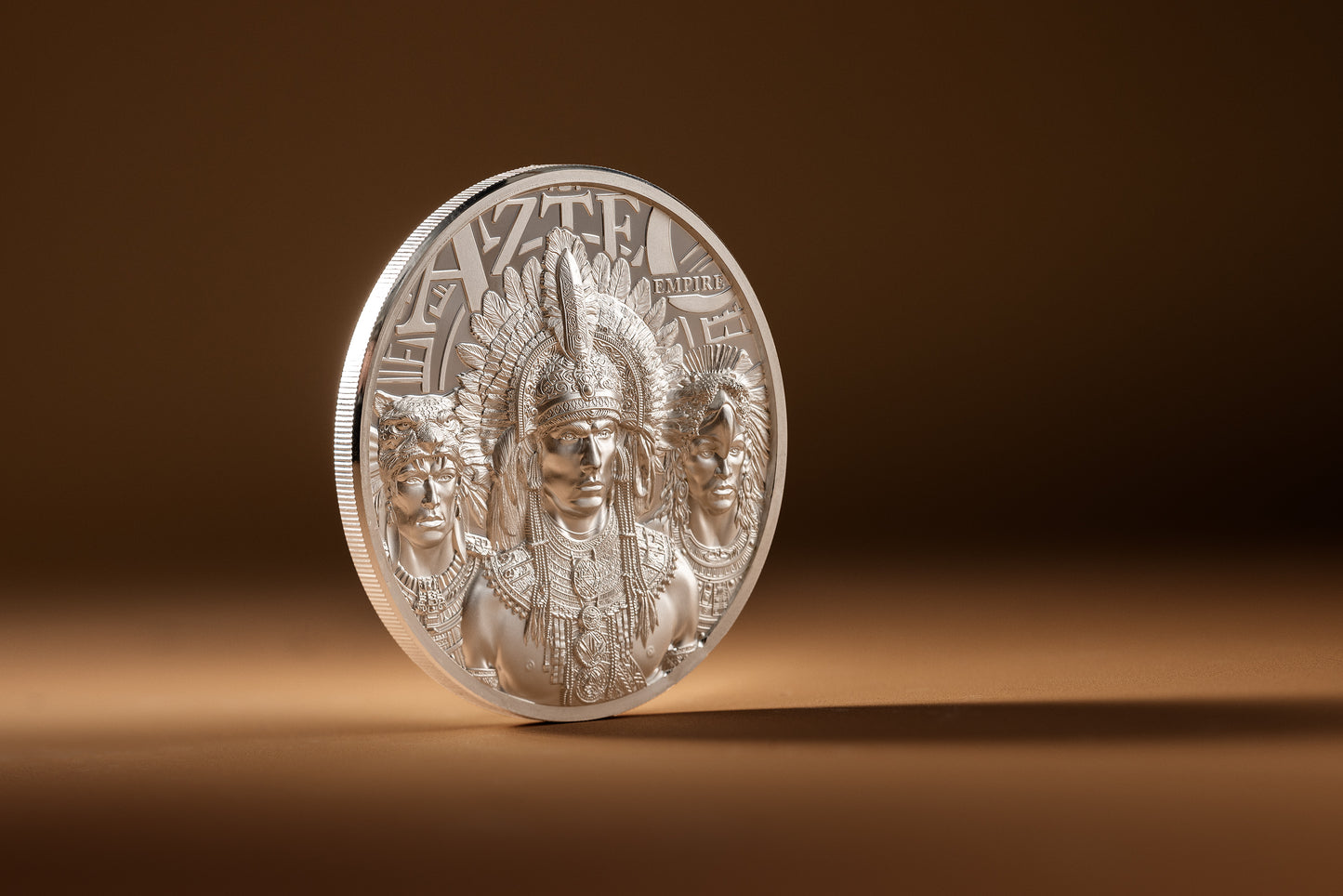 In Stock! 2025 Cook Islands Legends Aztec Empire 1 oz Silver Coin - OMP