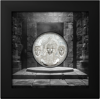 In Stock! 2025 Cook Islands Legends Aztec Empire 1 oz Silver Coin - OMP