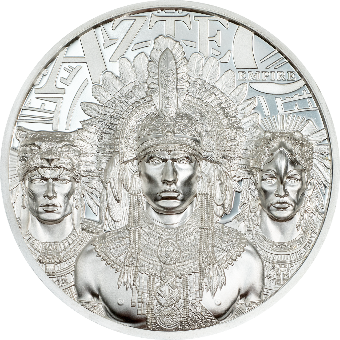 In Stock! 2025 Cook Islands Legends Aztec Empire 1 oz Silver Coin - OMP