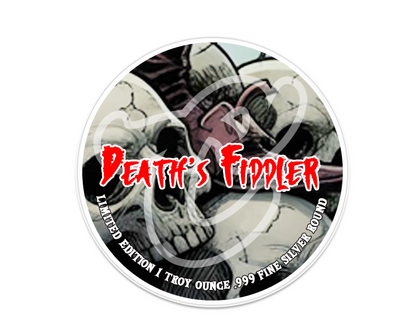 2025 Castronomics Dark Carnival Death's Fiddler Colorized 1 oz Silver Round