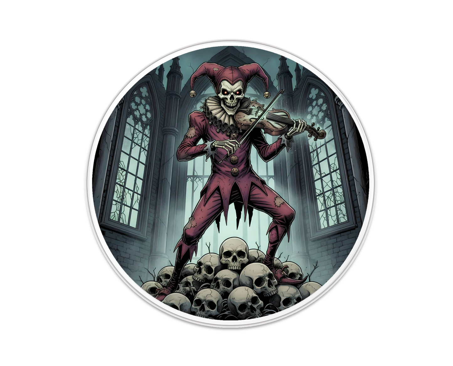 2025 Castronomics Dark Carnival Death's Fiddler Colorized 1 oz Silver Round